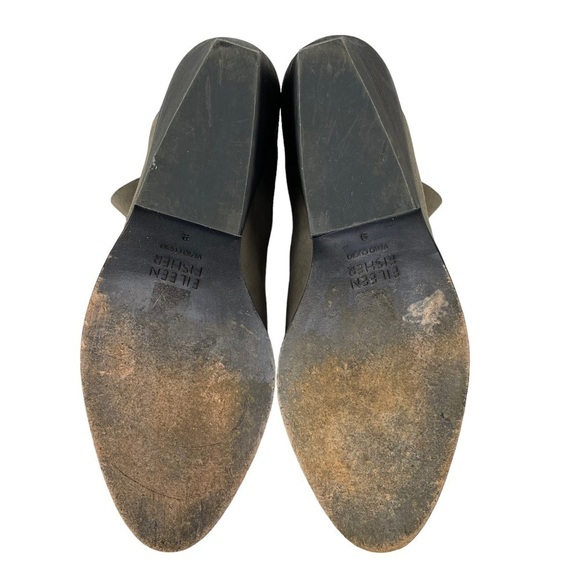 EILEEN FISHER PEER SHADOW TAUPE NUBUCK LEATHER CHELSEA STYLE ANKLE BOOT BOOTIE - Picture 8 of 14